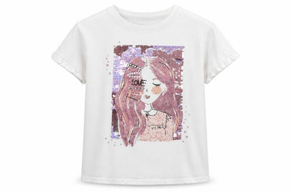 George Girls White   Basic T-Shirt Size 10-11 Years