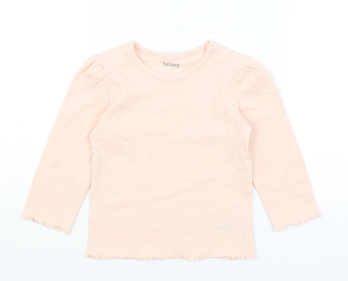 Nutmeg Baby Pink   Basic T-Shirt Size 12-18 Months