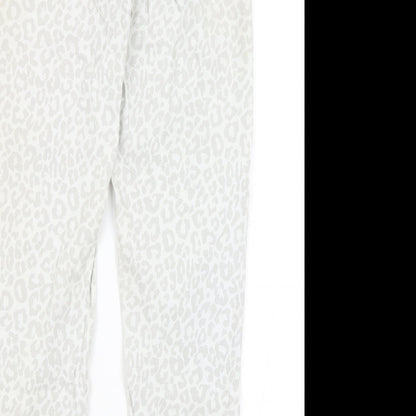 Womens UK Size S Moda Regular Fit  White Trousers