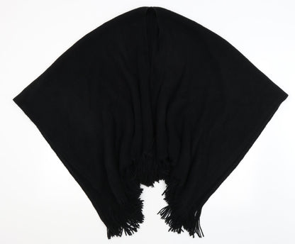 Womens UK Size One Size Preworn Black Shrug Jumper