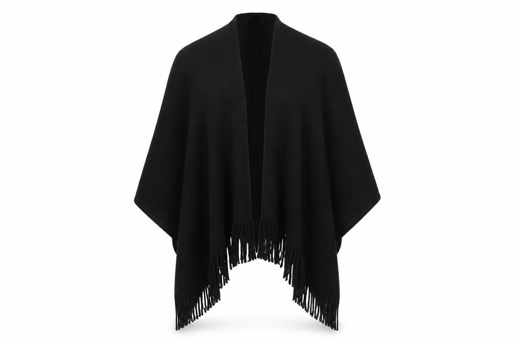 Womens UK Size One Size Preworn Black Shrug Jumper