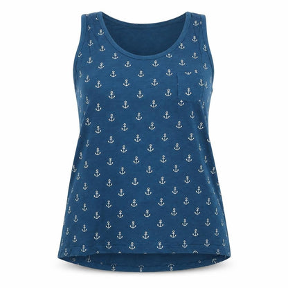 Womens UK Size 16 Avenue Blue Basic Tank