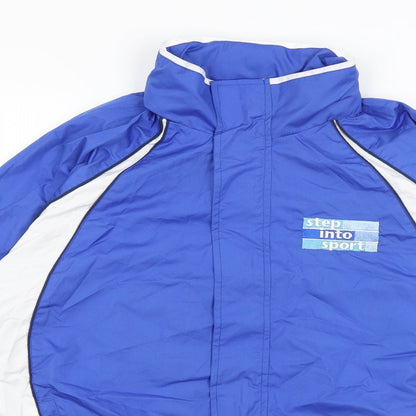 Mens UK Size S Munshini Blue Rain Coat