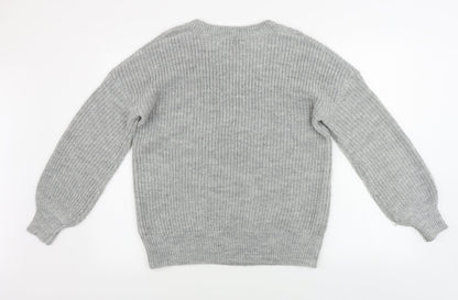 Womens UK Size 10 Very Grey Pullover Jumper