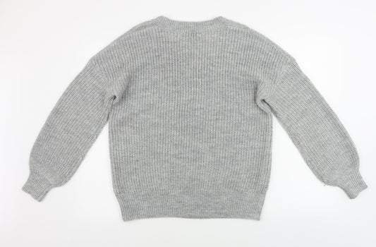 Womens UK Size 10 Very Grey Pullover Jumper
