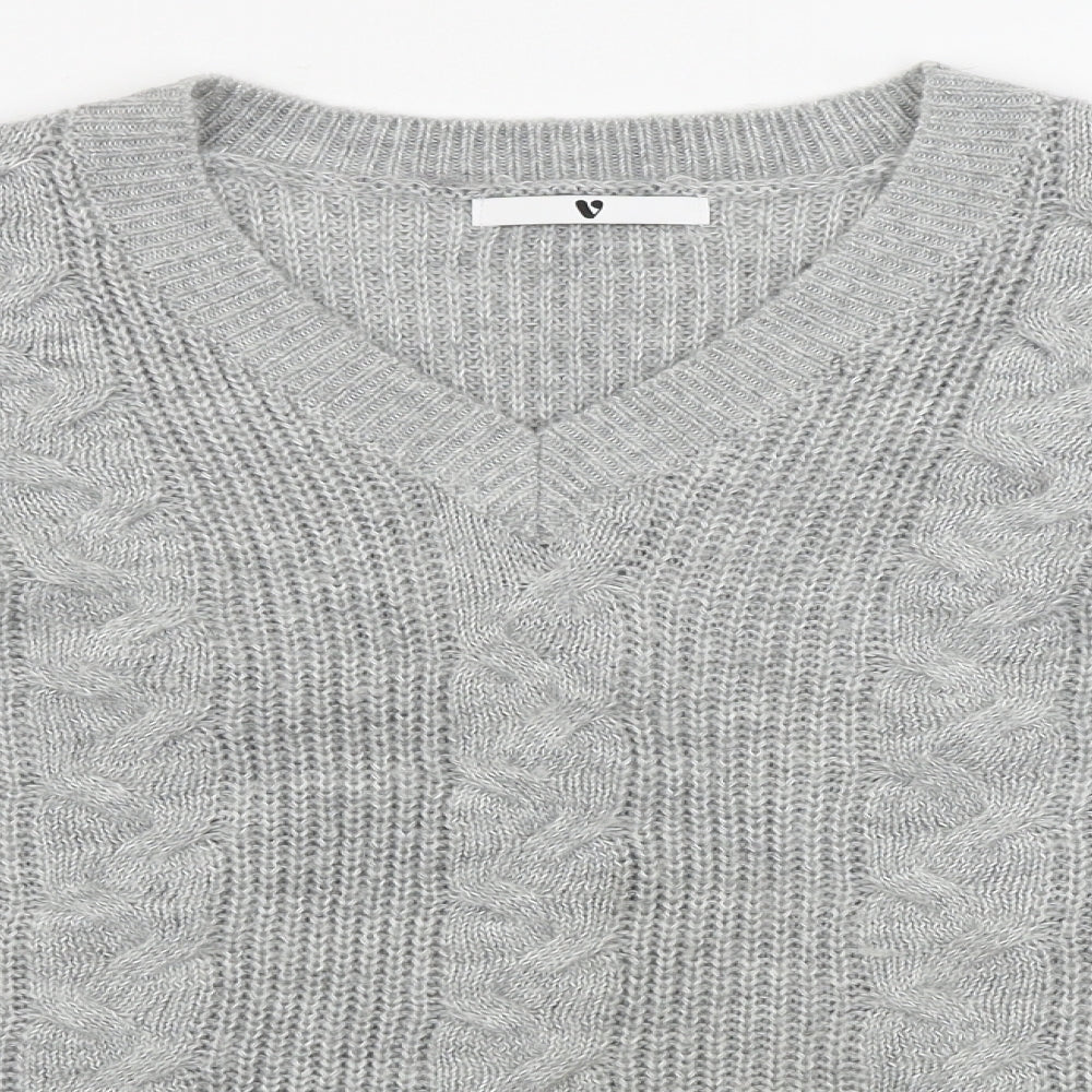 Womens UK Size 10 Very Grey Pullover Jumper