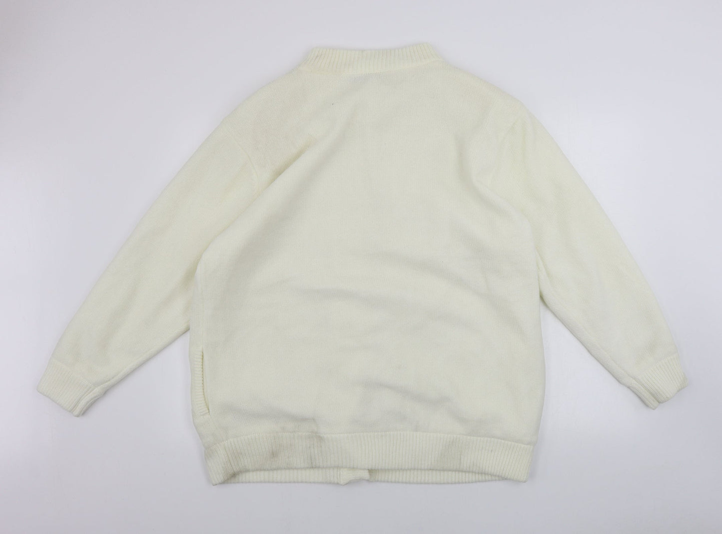Womens UK Size XL Reflect Ivory Cardigan Jumper