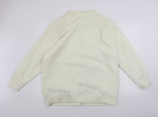 Womens UK Size XL Reflect Ivory Cardigan Jumper