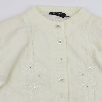 Womens UK Size XL Reflect Ivory Cardigan Jumper
