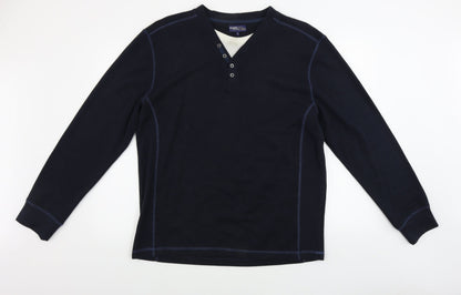 Easy  Mens Blue   Pullover Jumper Size 2XL