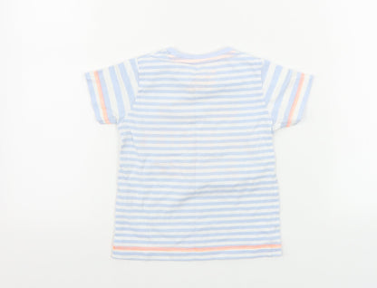 Preworn  Boys Blue Striped  Camisole T-Shirt Size 18-24 Months