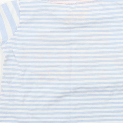 Preworn  Boys Blue Striped  Camisole T-Shirt Size 18-24 Months
