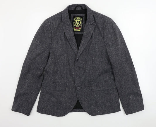 Mens UK Size L Red Herring Regular Grey Suit Jacket