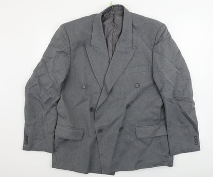 Mens UK Size 44 Classic Regular Grey Suit Jacket