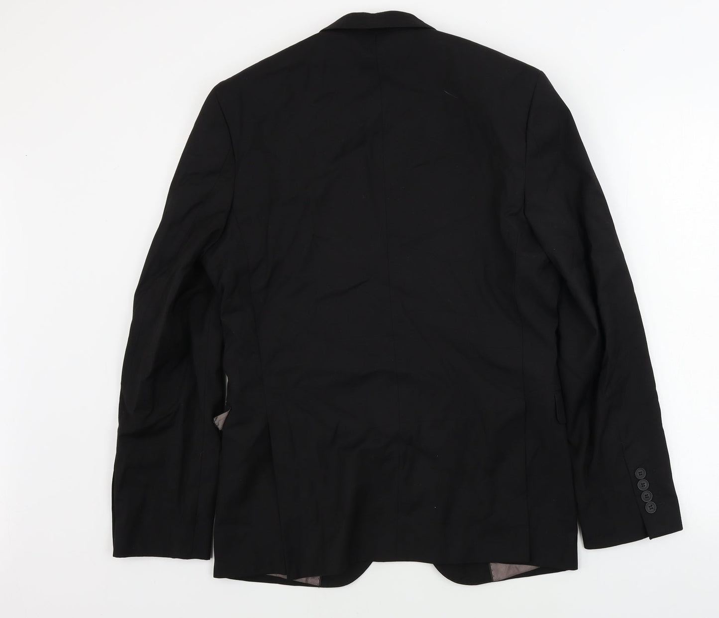 Mens UK Size 38 Cedar Wood State Regular Black Suit Jacket