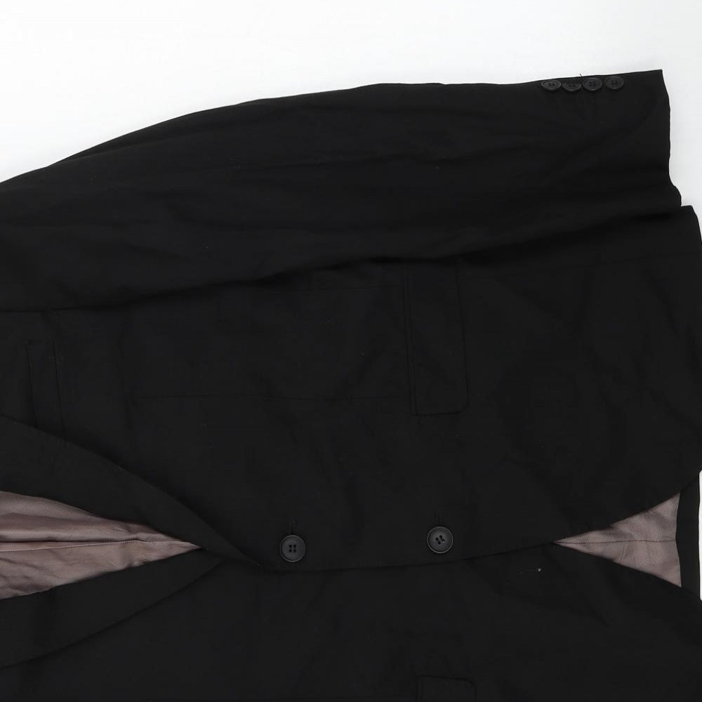 Mens UK Size 38 Cedar Wood State Regular Black Suit Jacket
