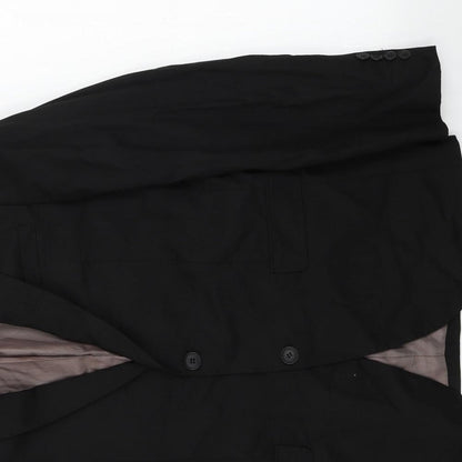 Mens UK Size 38 Cedar Wood State Regular Black Suit Jacket