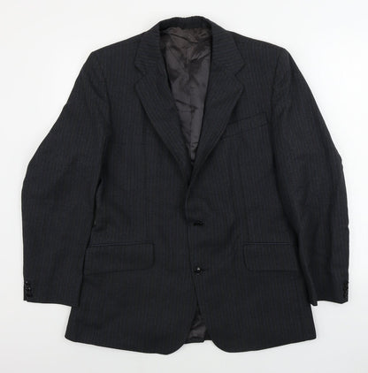 Mens UK Size 38 Preworn Regular Grey Suit Jacket