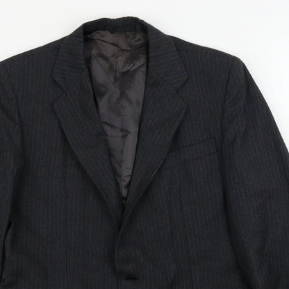 Mens UK Size 38 Preworn Regular Grey Suit Jacket