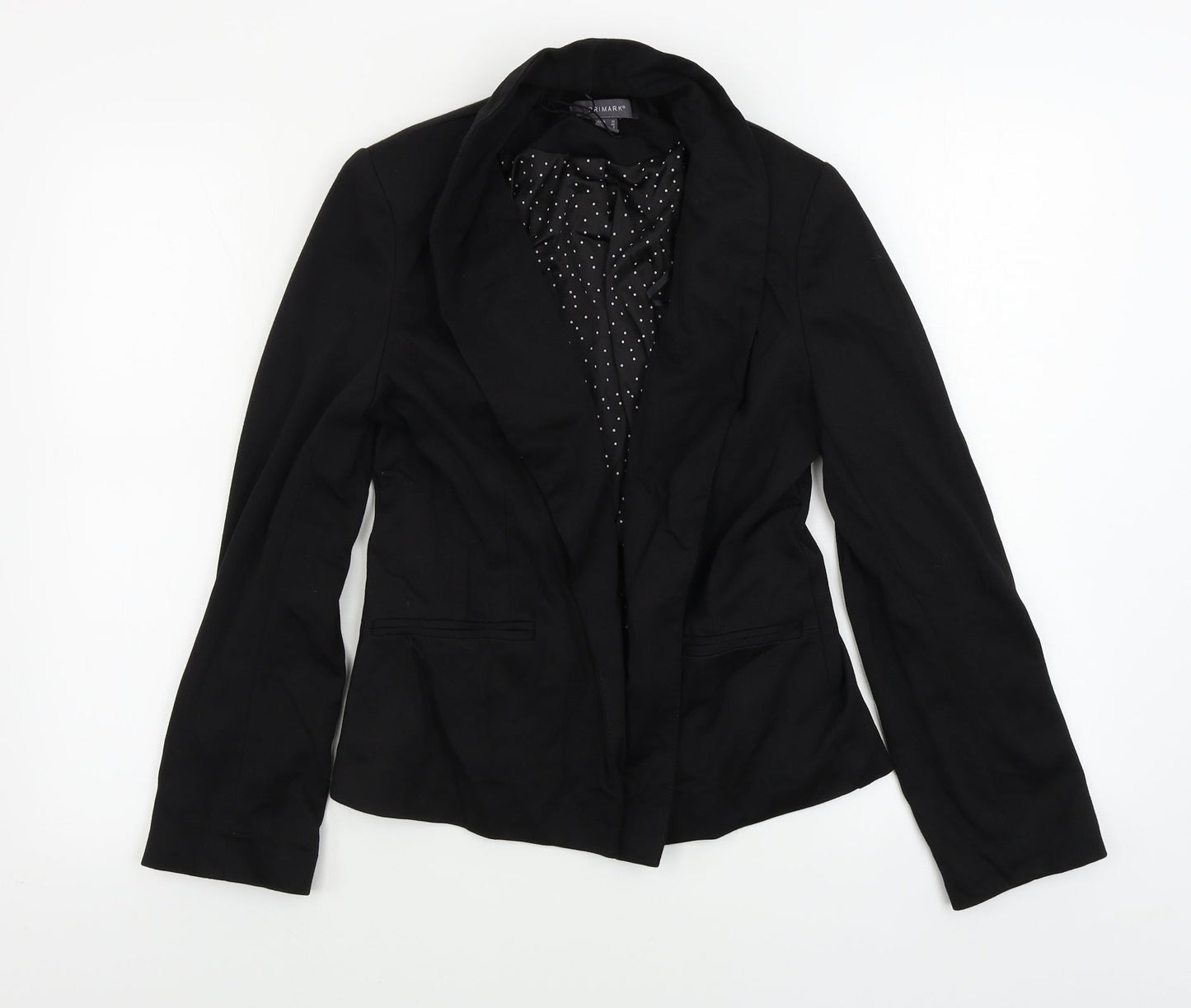 Primark  Womens Black   Jacket Blazer Size 8