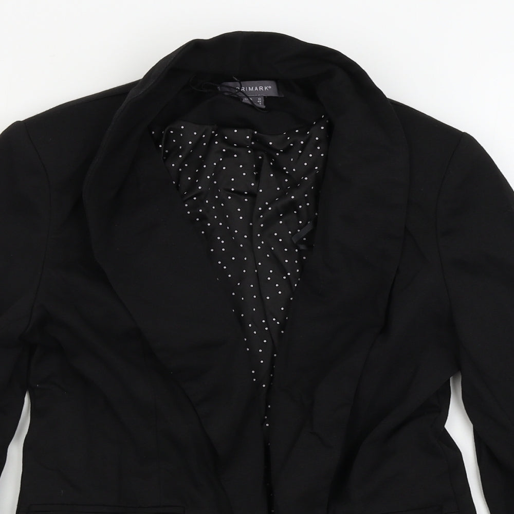 Primark  Womens Black   Jacket Blazer Size 8