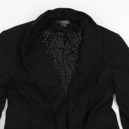Primark  Womens Black   Jacket Blazer Size 8