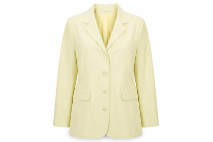 Womens UK Size 12 Classics Regular Yellow Blazer