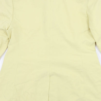 Classics Womens Yellow   Jacket Blazer Size 12