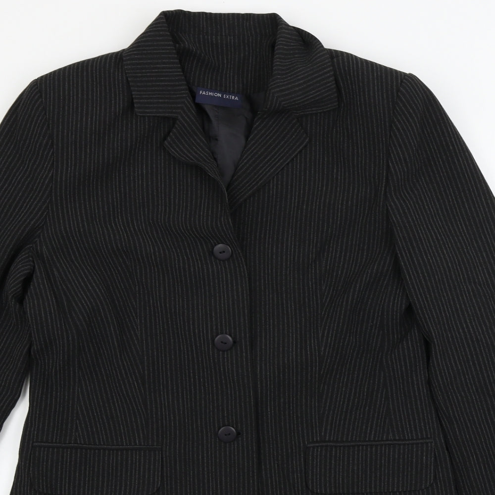 Womens UK Size 12 FASHION EXTRA Black Jacket