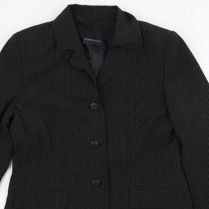 Womens UK Size 12 FASHION EXTRA Black Jacket