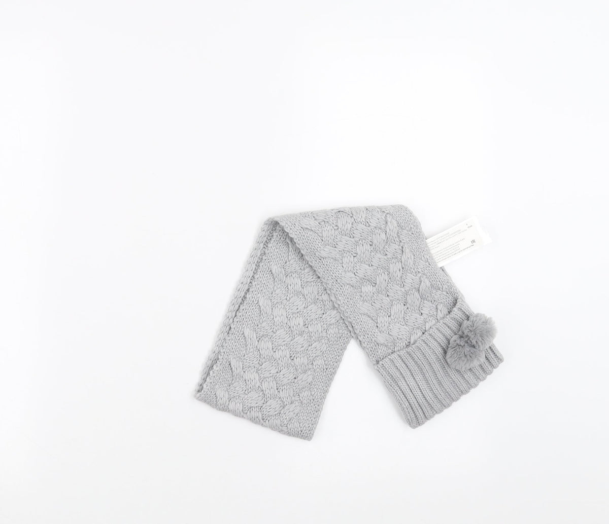 EAC Womens Grey  Knit  Scarf