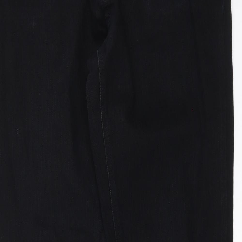 Womens UK Size 14 Disco Regular Fit Skinny Black Jeans