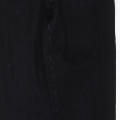 Womens UK Size 14 Disco Regular Fit Skinny Black Jeans