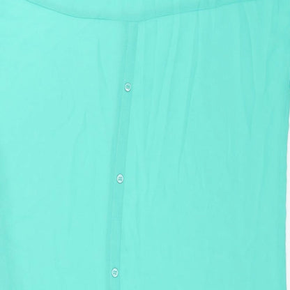 Womens UK Size M VILA Green Basic Blouse