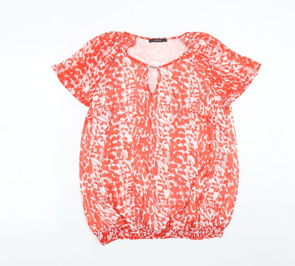 Womens UK Size 16 Savoir Red Basic Blouse