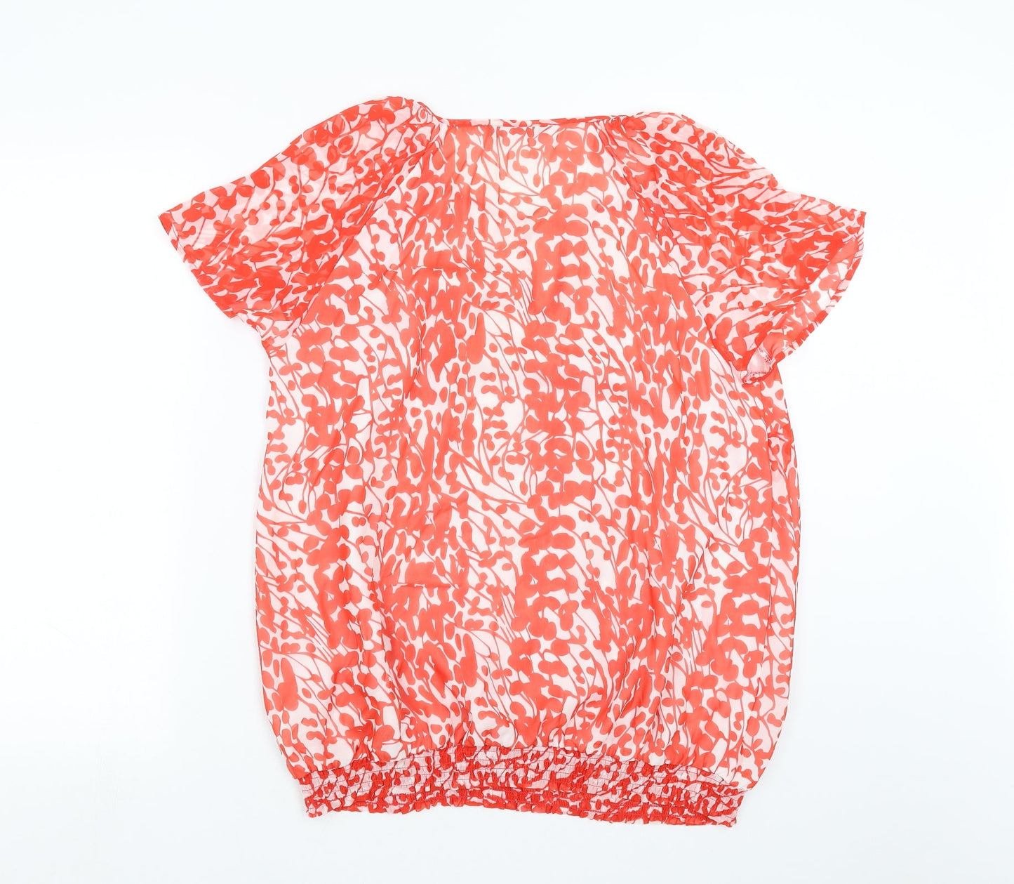 Womens UK Size 16 Savoir Red Basic Blouse