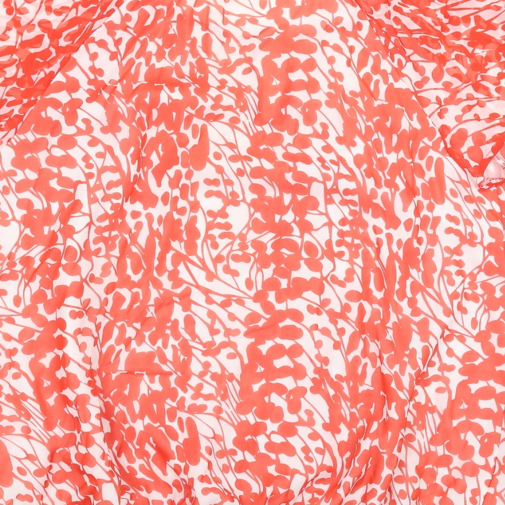 Womens UK Size 16 Savoir Red Basic Blouse