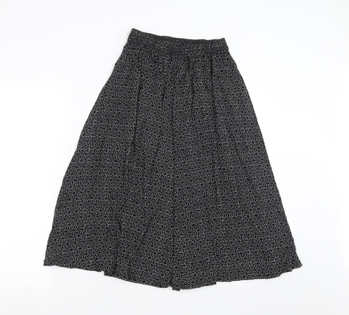 Womens UK Size 2XL Preworn Black A-Line Skirt