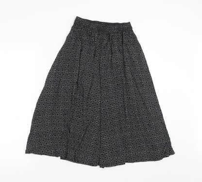 Womens UK Size 2XL Preworn Black A-Line Skirt