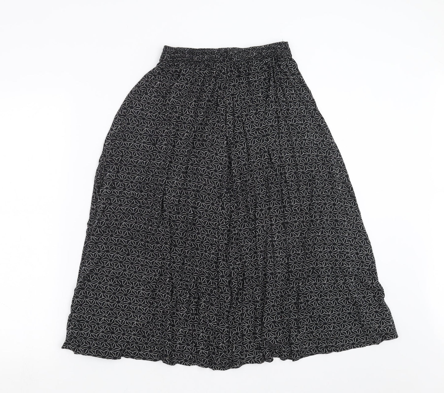 Womens UK Size 2XL Preworn Black A-Line Skirt