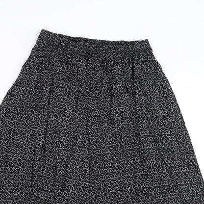 Womens UK Size 2XL Preworn Black A-Line Skirt