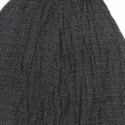 Womens UK Size 2XL Preworn Black A-Line Skirt