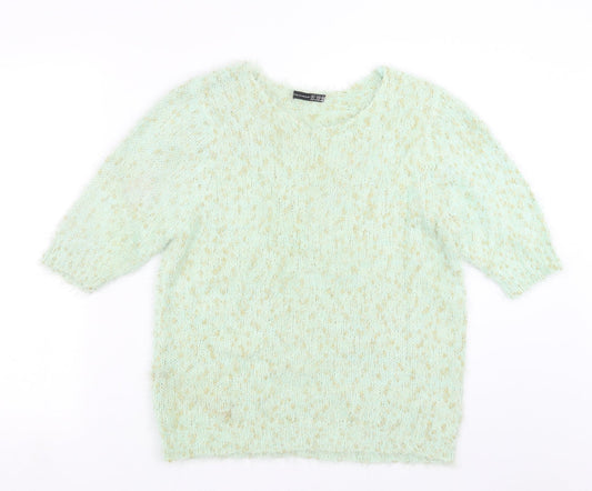 Primark Womens Green  Knit Pullover Jumper Size 16