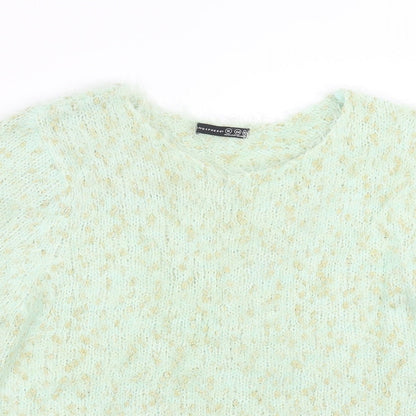 Primark Womens Green  Knit Pullover Jumper Size 16