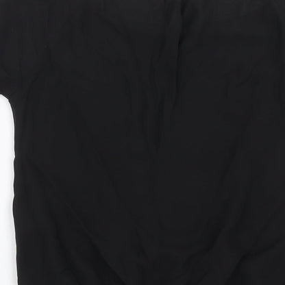 Womens UK Size 10 Debenhams Black Basic Blouse