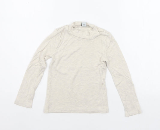 TU Boys Beige   Basic T-Shirt Size 5 Years