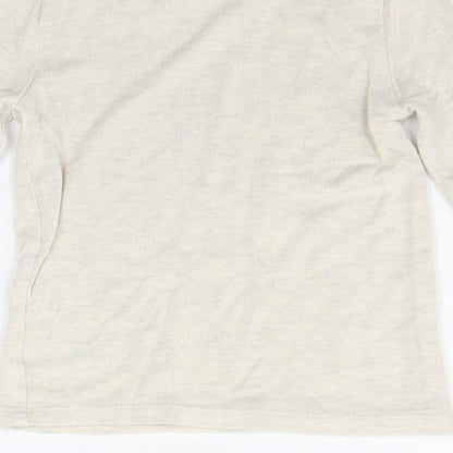 TU Boys Beige   Basic T-Shirt Size 5 Years
