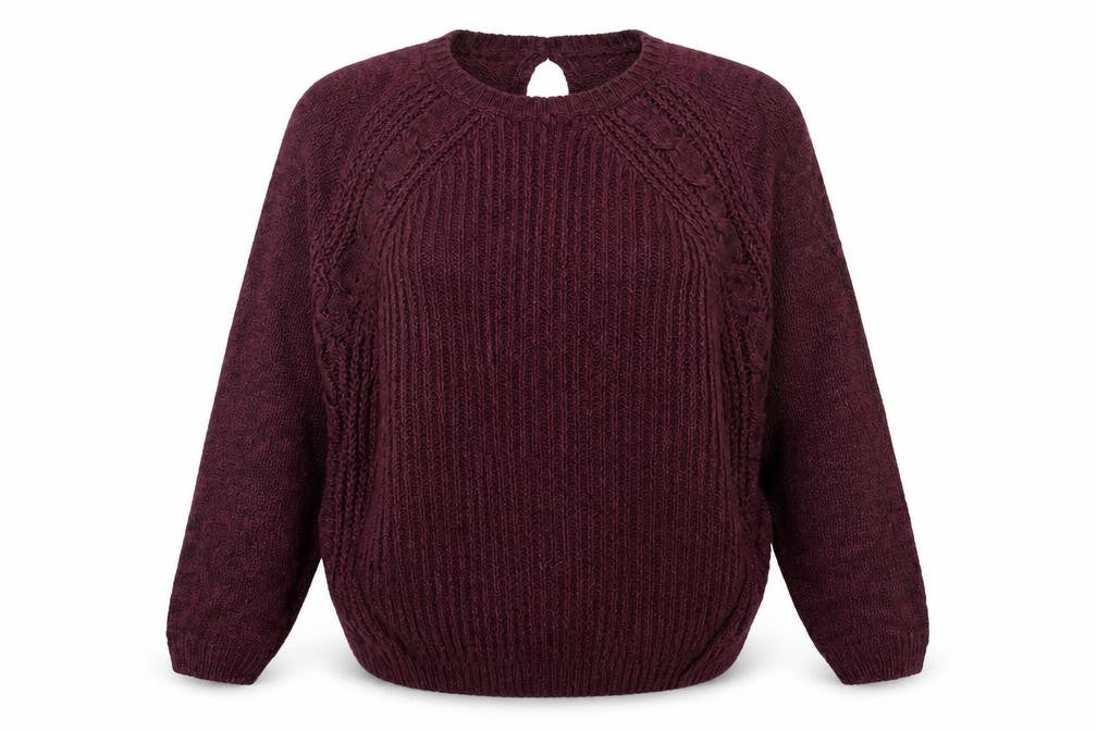 Womens UK Size M New Look Purple Pullover Jumper