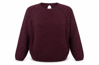 Womens UK Size M New Look Purple Pullover Jumper