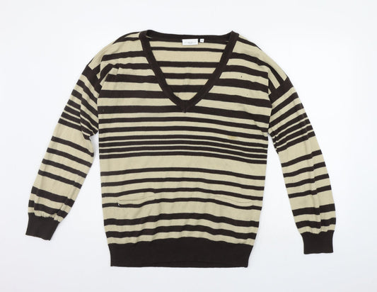Womens UK Size 10 New Look Beige Pullover Jumper